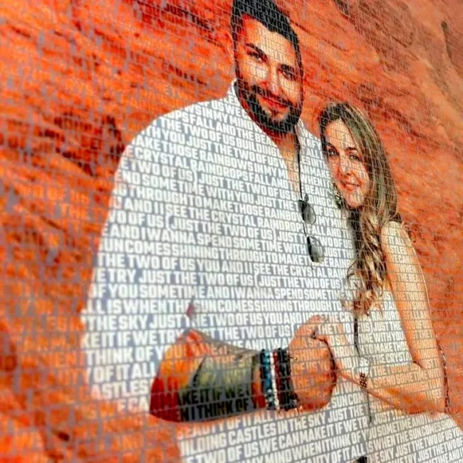 photo-to-words Regalo aniversario Personalizado